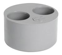 Nicoll Tampon de réduction mâle-femelle TT44 Ø93,6/40,4 mm PVC gris
