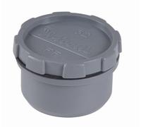 Tampon de visite mâle-femelle NICOLL + bouchon - PVC gris - Ø 40 mm - FH