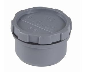 Tampon de visite mâle-femelle NICOLL + bouchon - PVC gris - Ø 40 mm - FH