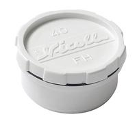 tampon de visite pvc - avec bouchon - mâle / femelle - diamètre 40 mm - nicoll fhb - blanc