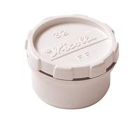 tampon de visite pvc - avec bouchon - mâle / femelle - diamètre 50 mm - nicoll fjb - blanc