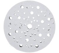 Tampon d'interface en éponge souple de 15,2 cm pour ponceuse orbitale, 70 trous et support de disque de polissage, support de ponçage en mousse de 150 mm pour surfaces profilées, noir