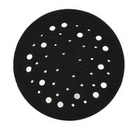 Tampon d'interface en mousse souple - 125 mm avec 44 trous - pour ponceuse, polissage et meulage, disque de support en éponge, pour des changements rapides