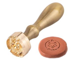 Tampon en argile en laiton personnalisé Outil d'impression de conception personnalisée for la poterie, la céramique, le chocolat, le savon et la fabrication de biscuits Tampon fait main(1.5"/3.81CM)