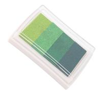 Tampon Encreur Artisanal Partenaire, Tampon Encreur carré de Couleur Bricolage Bricolage Aquarelles Mignonnes Tampon Encreur Tampon Encreur pour Tampon en Caoutchouc Décoration (dégradé vert)