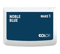 Tampon encreur COLOP MAKE 1 | Bleu foncé (Noble Blue) | 90 x 50 mm | Tampon encreur à base d'eau à séchage rapide pour tampons en bois et tampons créatifs | Bricolage et bureau