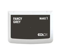 Colop Tampon encreur MAKE 1 – 90×50 mm – encre à base d'eau à séchage rapide – Gris foncé/Noir