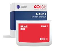 Tampon encreur MAKE 1, 90 x 50 mm, brave red