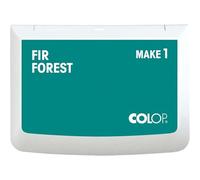 Tampon encreur COLOP MAKE 1 | Vert (Fir Forest) | 90 x 50 mm | Tampon encreur à base d'eau à séchage rapide pour tampons en bois et tampons créatifs | Bricolage et bureau