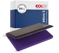 Tampon encreur COLOP Micro 3 | Violet | 160 x 90 mm | Idéal pour les tampons manuels | Tampons en bois et en caoutchouc | Pour le bureau, les enseignants et les loisirs créatifs