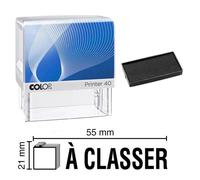 Tampon Encreur Colop Printer 40 - 59 X 23 Mm Rouge Saisi Le