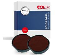 Coussinet encreur de rechange E/R 30, rouge, 2 pièces