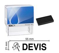Tampon Encreur Devis Colop Printer 40 59x23mm Noir