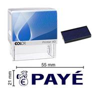 Tampon Encreur Payé Colop Printer 40 59x23mm Bleu
