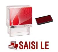 Tampon Encreur Saisi Le Colop Printer 20 38x14mm Rouge