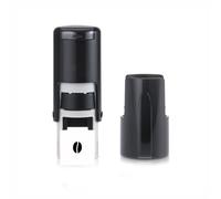 Tampon Grain de Café - Loyalty Card Stamper - Auto-encreur Encre Noire - Environ 11mm
