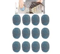 Tampon jex avec Savon, 12pièces RéUtilisables Éponge À Récurer en Acier, Tampons De Savon en Laine d'acier, Tampon à récurer en Laine d'acier pour Couverts, casseroles, poêles