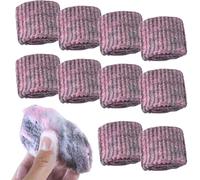 Tampon Jex avec Savon en Laine d'acier,10 Pièces Tampon Jex avec Savon, Épurateurs en Laine d'acier Pré-savons, Éponges De Nettoyage Ménager pour Éliminer La Saleté