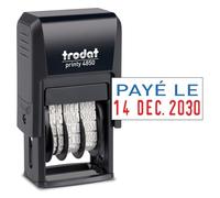 Tampon "PAYE LE" + date Printy 4850L2 Trodat