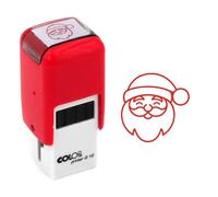 Tampon Père Noël | 11mm | Cachet encreur carte de fidélité| Santa Claus stamp
