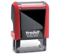 Tampon pour texte Printy 4910 4.0, 3 lignes, rouge