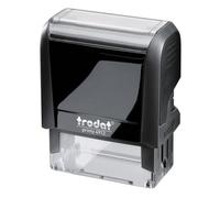 Tampon texte personnalisable Printy 4912 Trodat monochrome 4 lignes - Noir