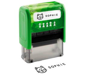 tampon texte trodat, personnalisable Tampon DeineDinge 8911 avec logo (211902)
