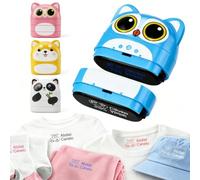 Tampon Vêtement Enfant Personnalisé Double Face | Tampon Textile Personnalisable Étanche 6 Couleurs D’Encre Convient Pour Crèche Et École Fournitures De Rentrée Scolaire