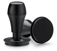 Tampone pour expresso de 58 mm, en acier inoxydable V4, avec système de ressorts, base plate, 3 ressorts