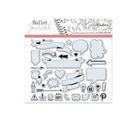 Tampons Clear Stampon Bullet Journal - Bannières et Icônes - 33 pcs