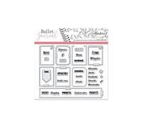 Tampons Clear Stampon Bullet Journal - Organisation semaine - 37 pcs