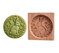 Tampons Cookie Accessoires pâtisserie animaux rigolos réutilisables qualité | Emporte-pièces Formes En Relief Pour Maison, Cuisine, Appartement, Fête et Noël, Pâte à P Lapin