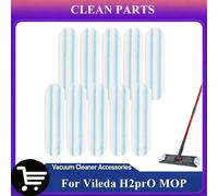 Tampons de rechange pour balai plat Vileda H2prO / 0-Cedar H2prO, en microfibre, lavables et réutilisables, accessoires pour tête de balai plat 4 PCS