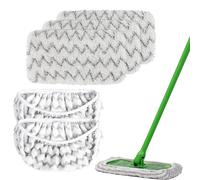 Tampons de vadrouille en microcarence réutilisables pour balayeuse Swiffer, Everths, support sec, maux quotidiens, outils de livres ménagers, 2 pièces, 4 pièces 4pcs