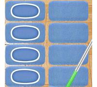 Tampons de vadrouille réutilisables, chiffons de balayage à sec super microfibre et tampons de vadrouille humide lavables en machine, faciles à remplacer et à nettoyer, convenant à tous les sols scell