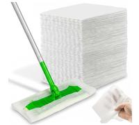 Tampons de vadrouille sèche-chiffons d'époussetage électrostatiques, 100 pièces tampons de nettoyage sol jetables pour tous les types sols 8x11 pouces