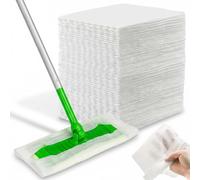 Tampons de vadrouille sèche-chiffons d'époussetage électrostatiques, tampons de nettoyage sol jetables 60 pièces pour tous les types sols 8x11 pouces