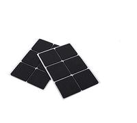 Tampons en Caoutchouc pour Pieds de Meubles, Protecteur de Meubles Léger Auto-Adhésif Pads Patins Protection de Table Pied Coussinet Tampon pour Pieds de Chaise Canapé,12 Pcs, Noir