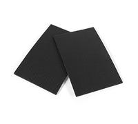 Tampons en caoutchouc pour pieds de Meubles, Protecteur de Meubles Léger Auto-Adhésif Pads Patins Protection de Table Pied Coussinet Tampon pour Pieds de Chaise Canapé, Rectangle, 2 Pcs, Noir