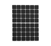 Tampons en Caoutchouc pour Pieds de Meubles, Protecteur de Meubles Léger Auto-Adhésif Pads Patins Protection de Table Pied Coussinet Tampon pour Pieds de Chaise Canapé,48 Pcs, Noir