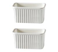 TAMUME Plat de cuisson rectangulaire en céramique - Passe au four, micro-ondes et friteuse à air comprimé - Fond antidérapant non émaillé