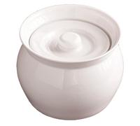 TAMUME Soupière en porcelaine élégante avec couvercle pour conserver les saveurs naturelles, blanc