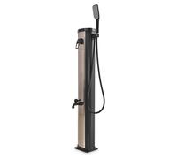 Tanaga Bronze 20 - Douche solaire basse de jardin 20L avec robinet de douche et lave-pieds