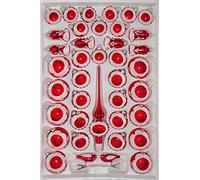 TANGDIAABBCC Lot de 39 boules de Noël vintage brillantes - Soufflées à la main - 4/8 cm - En verre - À suspendre - Pour mariage, Noël - Unisexe - Intérieur