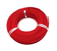 Tangerniu Câble chauffant en cuivre souple de 2 mètres, fil de Silicone tressé en fibre de verre résistant aux hautes températures Élément chauffant