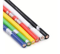 Tangerniu Câble de voiture Flexible de 5 mètres, 1,25 mm2, fil de cuivre 16awg, ignifuge, gaine en PVC haute température Démarreur(Noir)