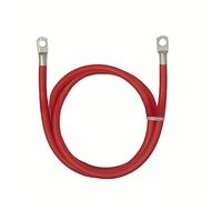 Tangerniu Câble souple résistant à la chaleur de 100cm, 8awg, 8,32 mm2, fil de Silicone résistant au froid et aux hautes températures avec Terminal Démarreur(Red)