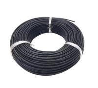 Tangerniu Câble tressé en Silicone noir de 10 mètres, fil électrique résistant à l'usure et au feu, fil électrique Élément chauffant