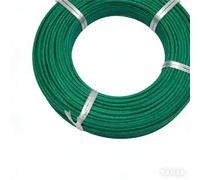 Tangerniu Câble tressé en Silicone vert de 10 mètres, fil résistant à la chaleur et au feu, résistant à l'usure Élément chauffant