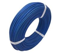 Tangerniu Fil tressé résistant au feu de chaleur de câble de silicone de 10 mètres bleu Élément chauffant